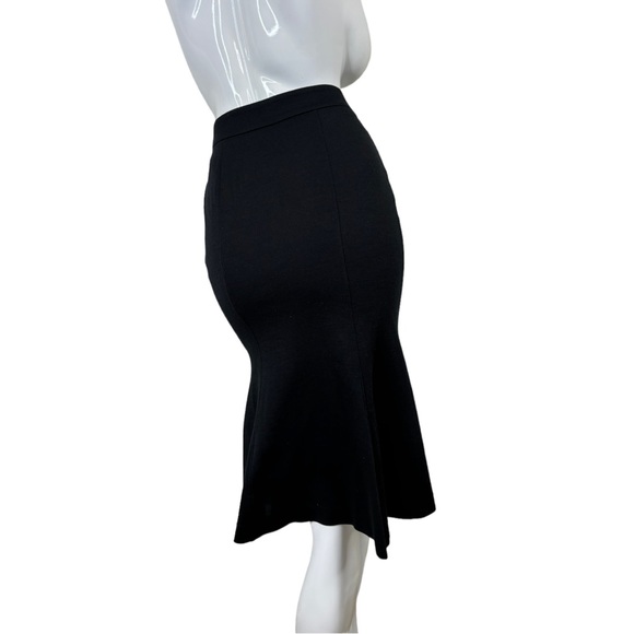 WOLFORD gorgeous wool midi trumpet skirt fit n flare RARE find xxs XS fun sz 34 - Picture 3 of 17